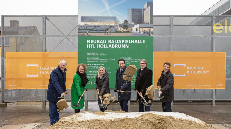 Spatenstich Ballspielhalle HTL Hollabrunn