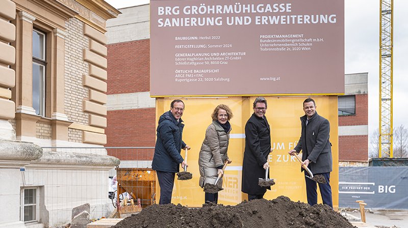 Spatenstich BG/BRG Gröhrmühlgasse - © Markus Schieder Spatenstich BG/BRG Gröhrmühlgasse