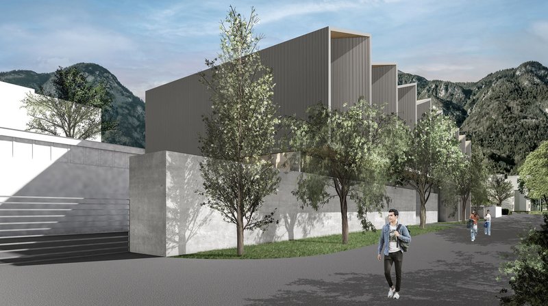 Vorderansicht TVFA Prüfhalle