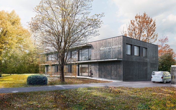Visualisierung Geosphere Austria Bürogebäude