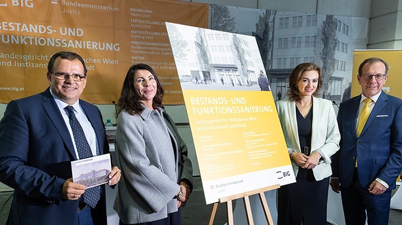 Pressekonferenz zum Baustart des Justizzentrums Wien Josefstadt