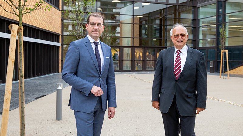 BIG CEO Weiss und Uni-Wien-Rektor Engl