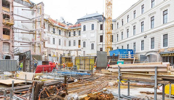 Baustelle Justizgebäude Salzburg