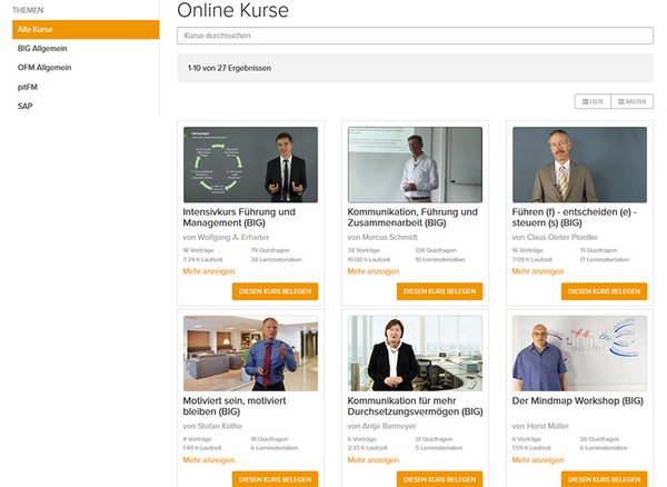 Screenshot BIG Online Akademie