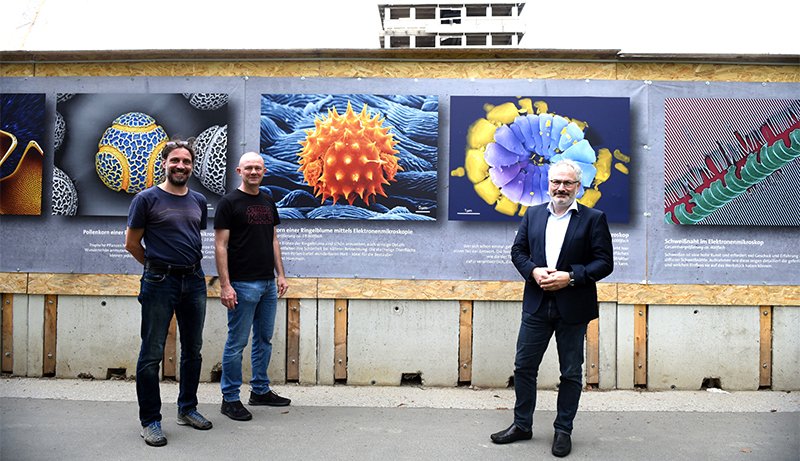 GCP Bauzaun Ausstellung