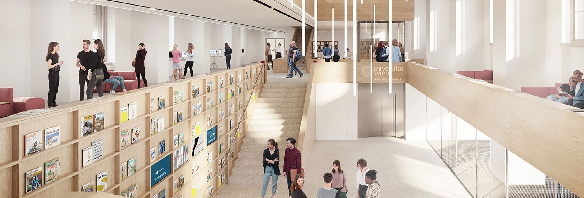 Hauptbibliothek Uni Wien Rendering