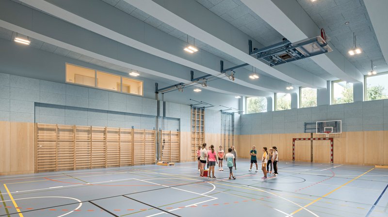 Turnsaal des BORG Gröhrmühlgasse