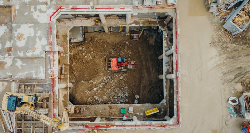 Baustelle MedUni Campus Mariannengasse (November 2023)