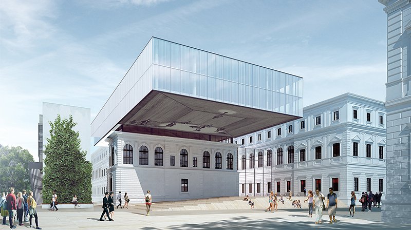 Eröffnung Unibibliothek Graz mit Bodies in Urban Space