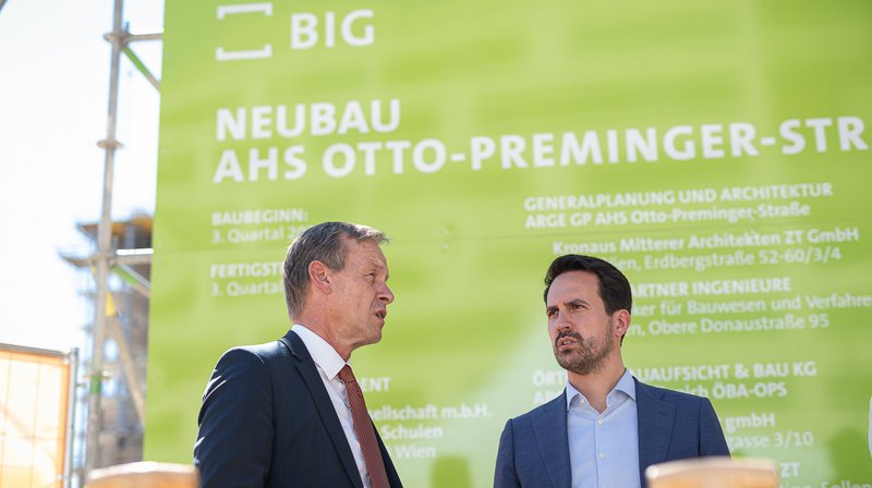 Spatenstich AHS Otto Preminger Str - Village im Dritten