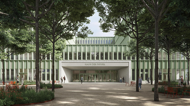 Außenperspektive Haus der Physik