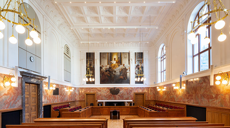 Schwurgerichtssaal Justizgebäude Salzburg