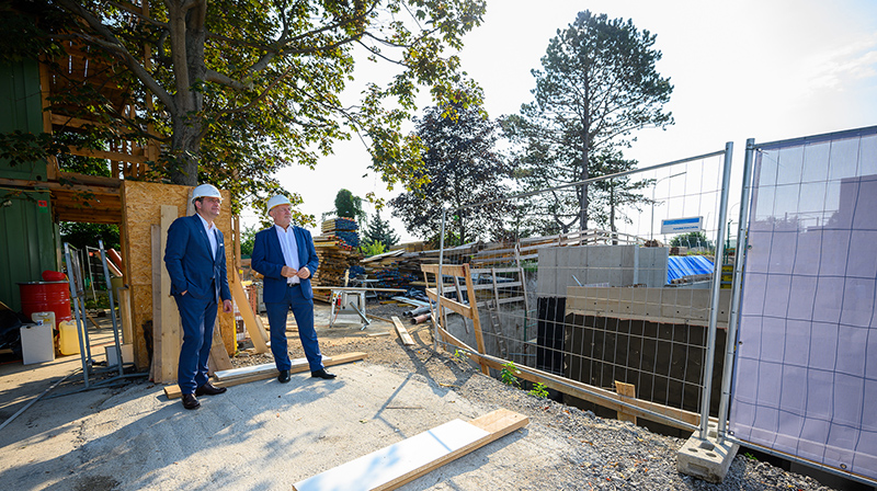 Baustelle Neues Institutsgebäude TU Wien 