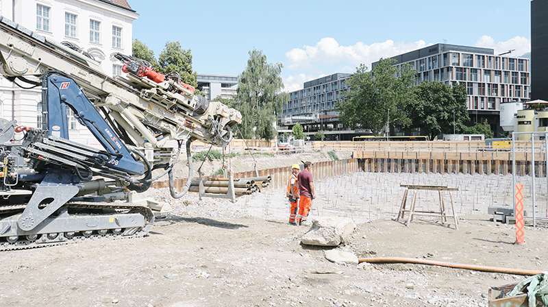 Baustellenfoto Campus Innrain 