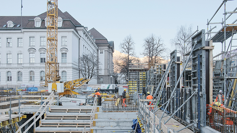 Baustellenfoto Campus Innrain 