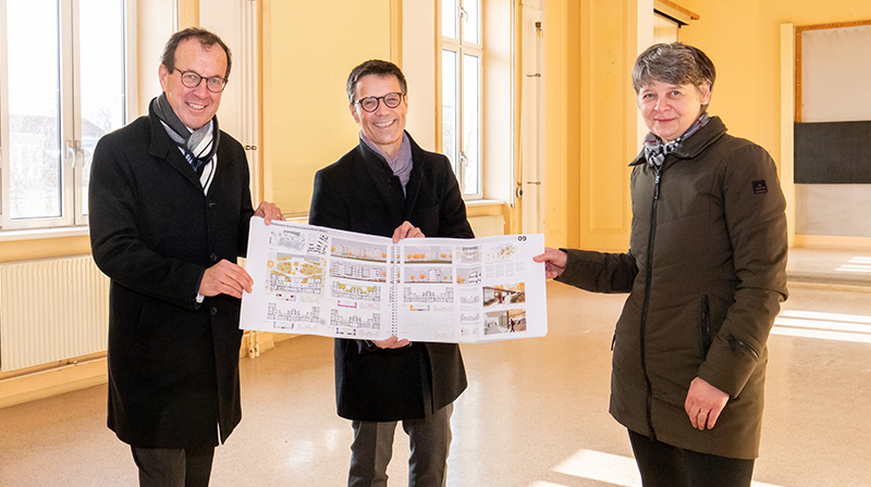 Gruppenfoto Pläne Generalsanierung Haus 1 Semmelweis Frauenklinik
