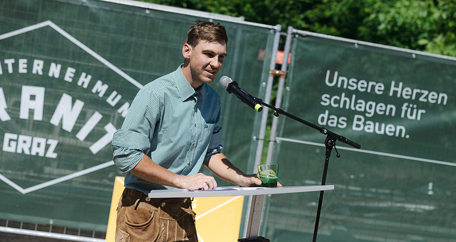 Dachgleiche für das Trainings- und Diagnostikzentrum der Uni Graz