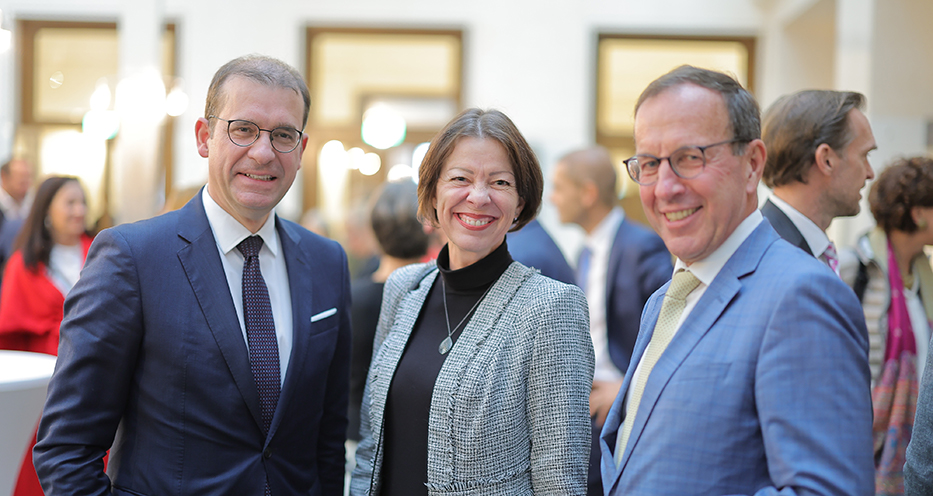 Maria Zettler, VR die Angewandte, mit Hans-Peter Weiss und Wolfgang Gleissner