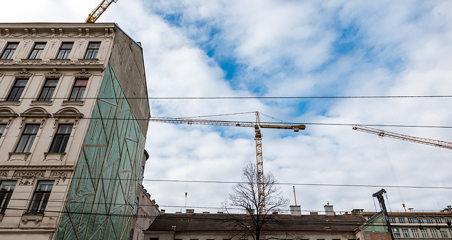 Grundsteinlegung am MedUni Campus Mariannengasse - Baustelle