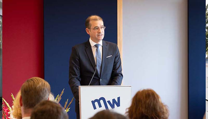 Hans-Peter Weiss bei der Eröffnung DG-Ausbau mdw