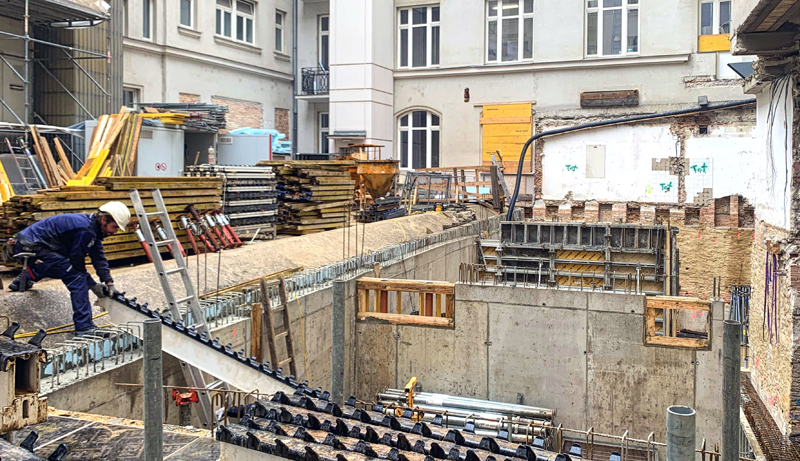 Baustelle Physikinstitut