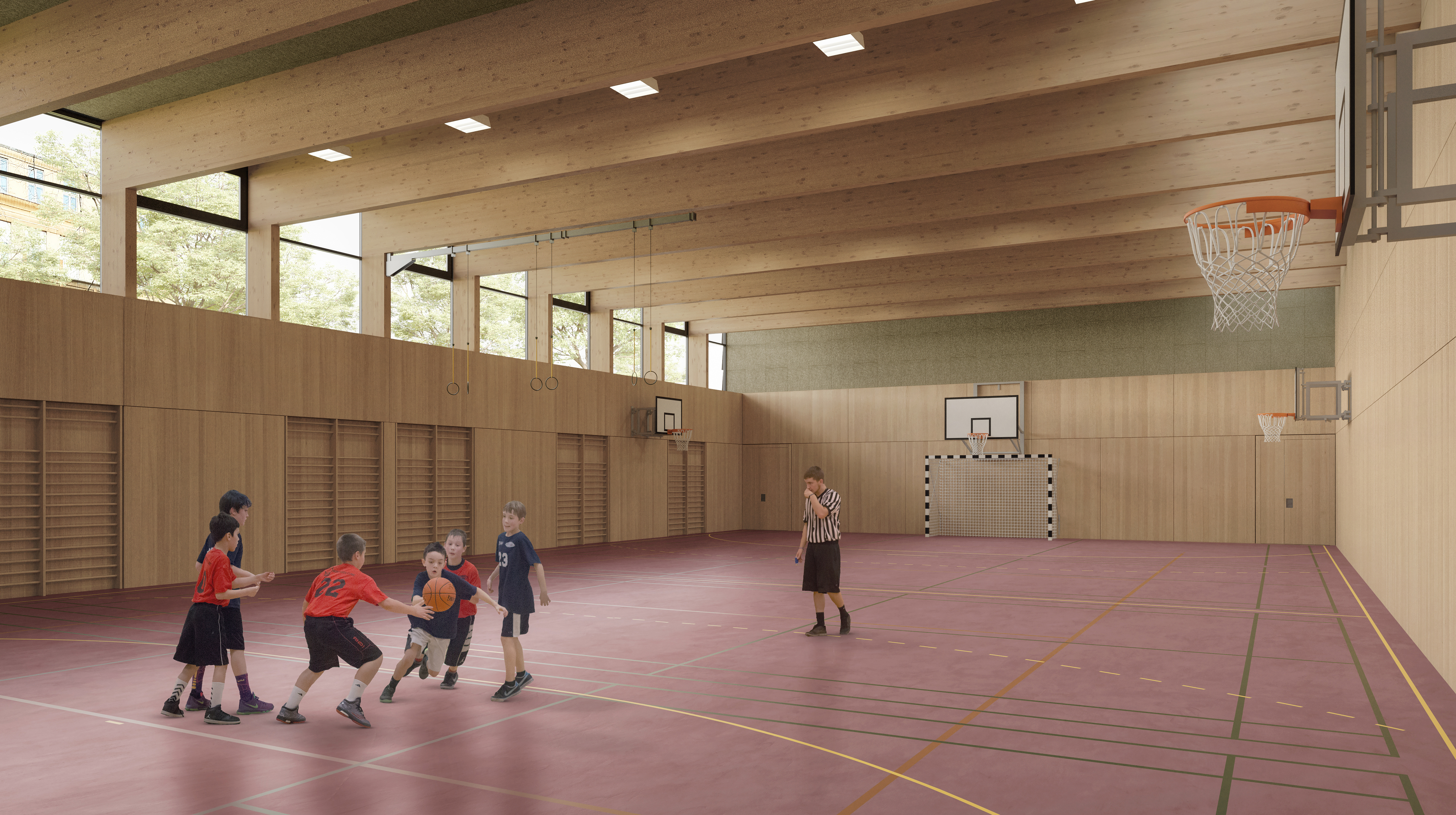 Sportpavillons_Campusschule Gersthof