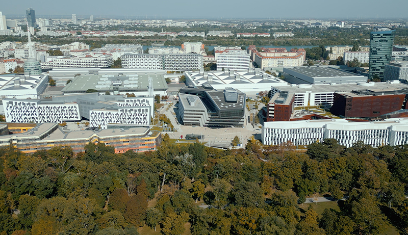 Luftbild Campus WU