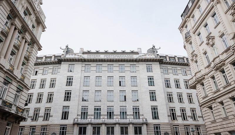 Otto Wagner Postsparkasse Außenansicht