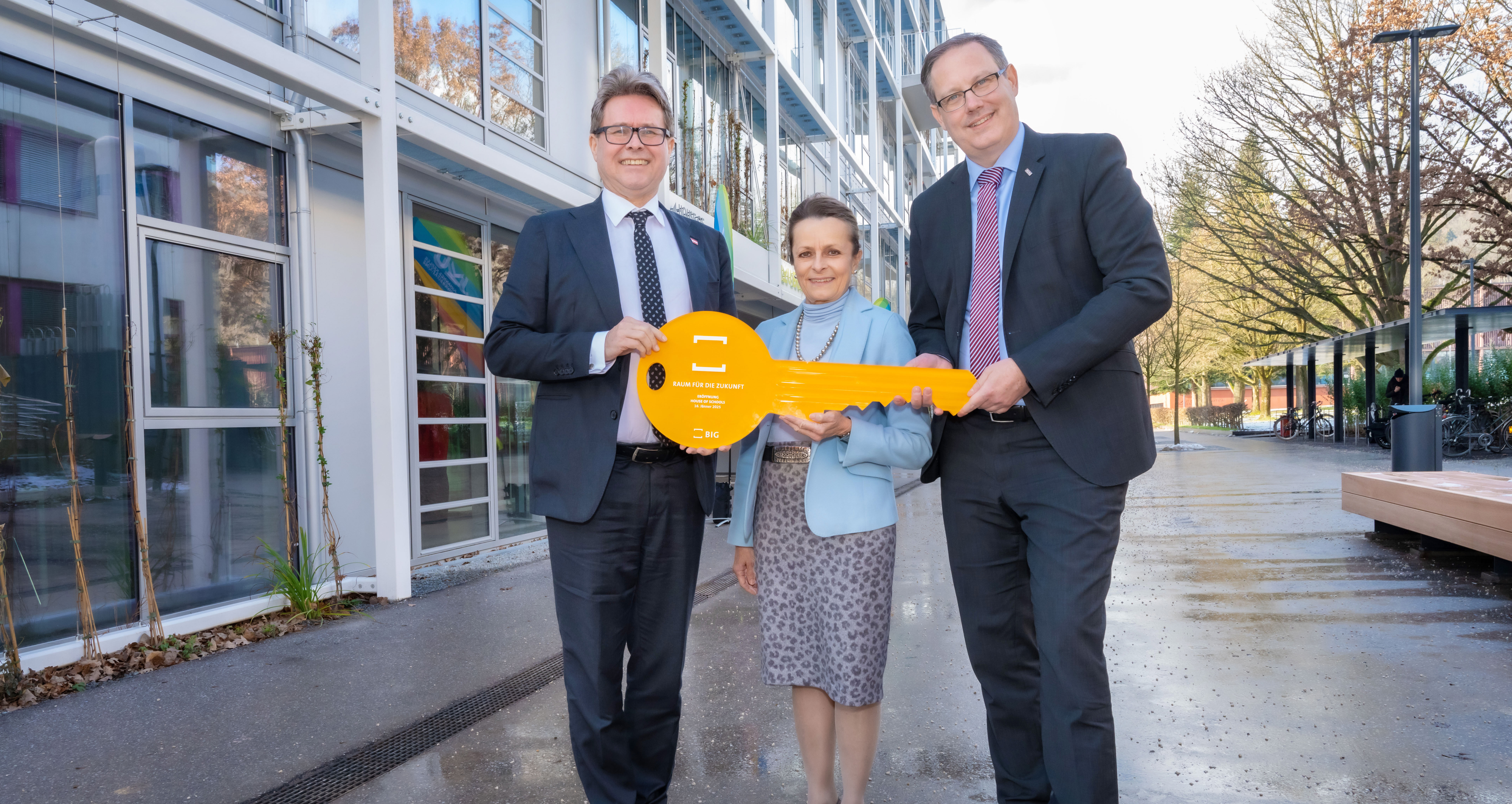 Eröffnung House of Schools - HMB Polaschek, Christine Dornaus, Rektor Koch