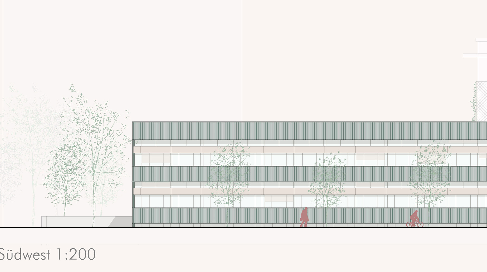 Seitenansicht aus dem Entwurfsplan